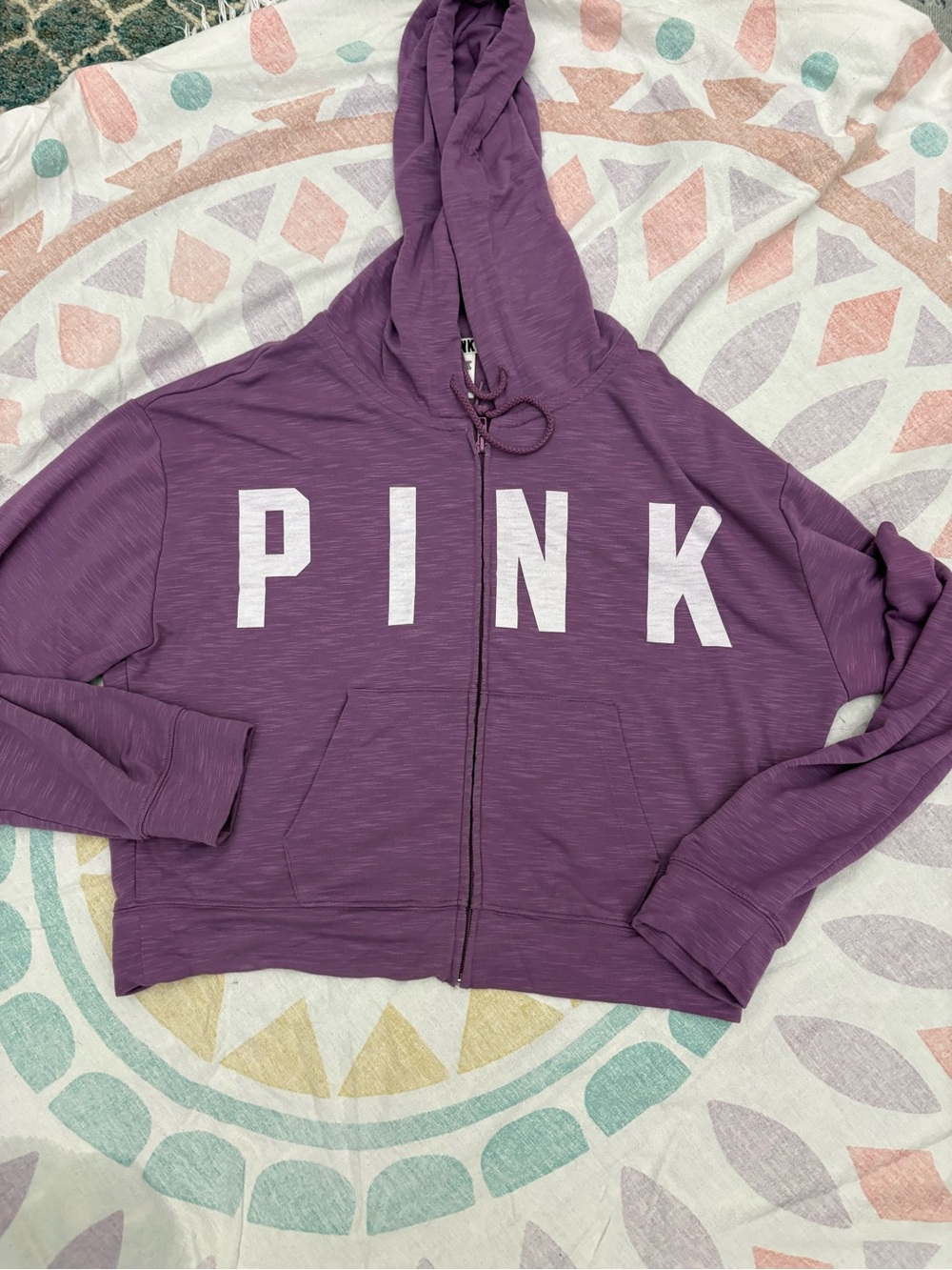 Victoria's Secret PINK Purple Full-Zip Hoodie